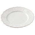 Assiette blanche à motif en relief 28 cm