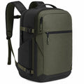 Sac à dos de voyage 40L vert armée/noir avec poches multiples