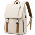 Sac à dos beige avec boucles et fermeture éclair