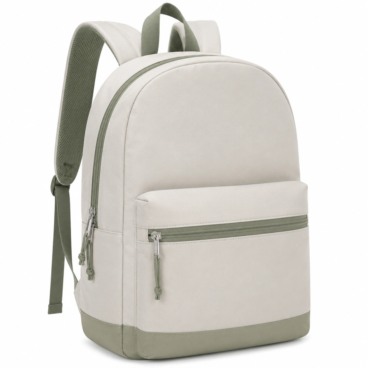 Sac à dos moderne beige et vert 20L