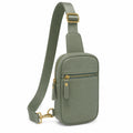Sac à bandoulière kaki avec sangle réglable