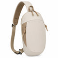Sac bandoulière ergonomique beige et taupe unisexe