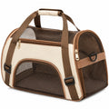 Sac de transport pour petits animaux marron et beige