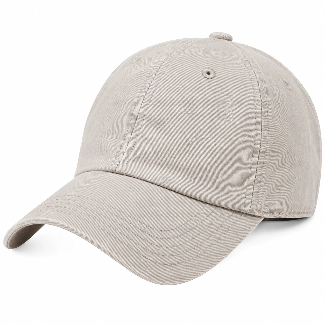 Casquette beige unisexe réglable