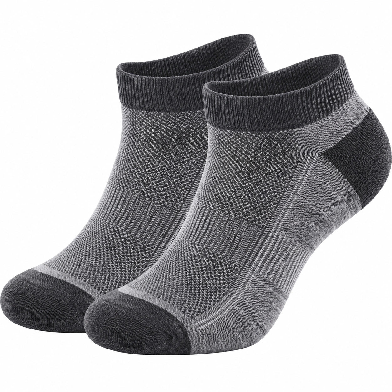 Chaussettes basses respirantes gris foncé