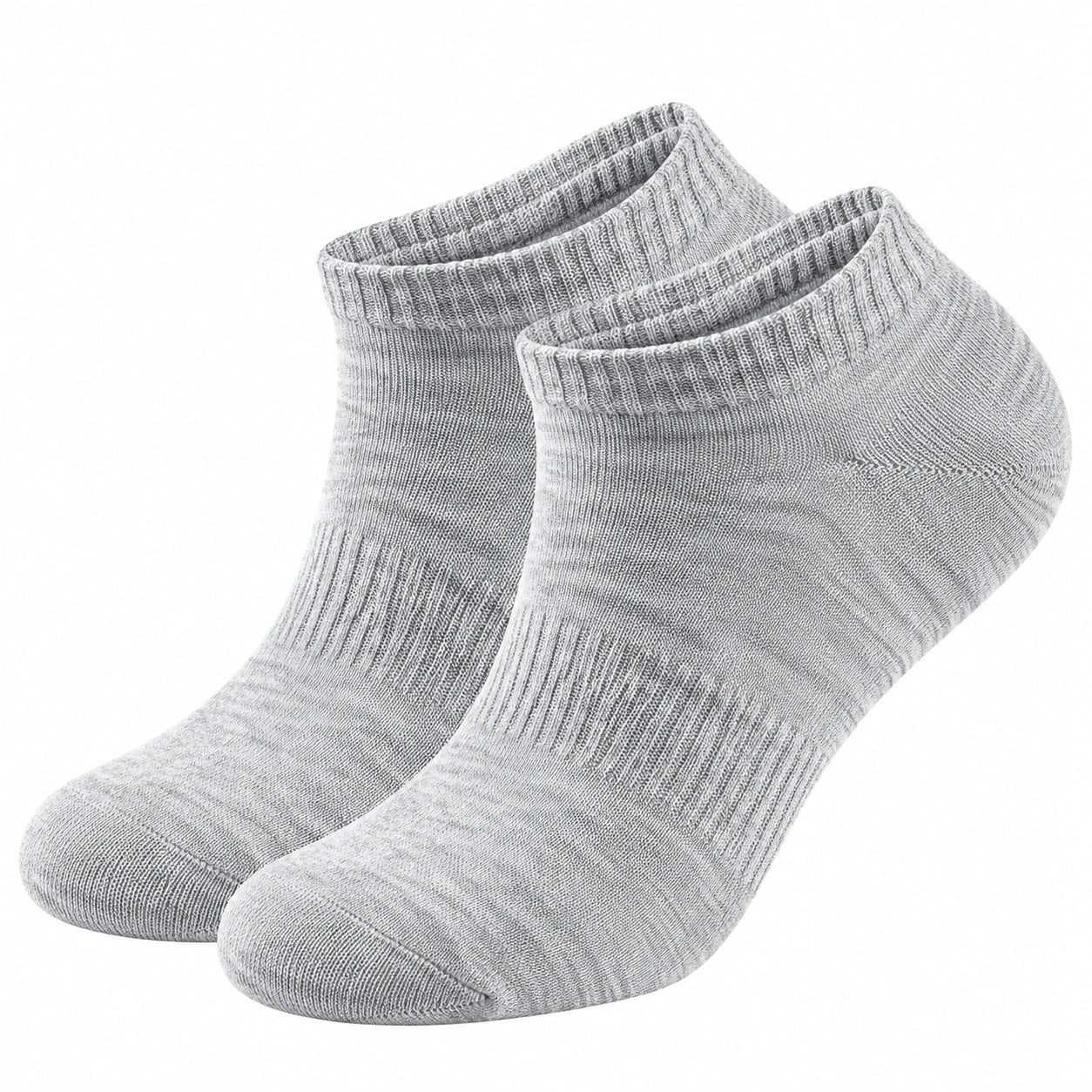 Chaussettes courtes douces gris clair