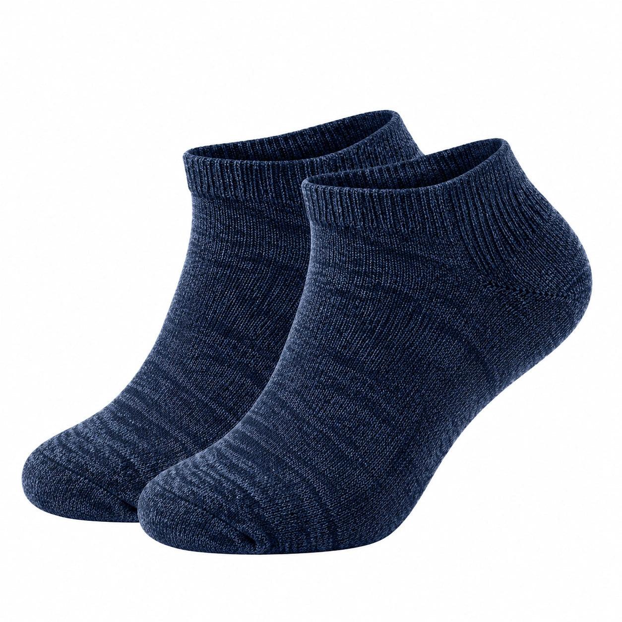 Chaussettes courtes confortables bleu marine - 2 paires