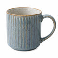 Tasse en Céramique à Rayures Bleue 350ml