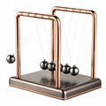 Pendule de Newton Équilibrée en Laiton Cuivré et Argenté
