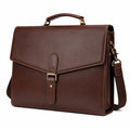Malette en Cuir Élegante pour Hommes - Marron