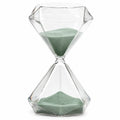 Sablier en Verre Design Moderne avec Sable Vert